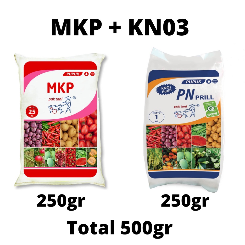 MKP + KNO3 PUTIH KEMASAN REPACK PUPUK BUAH DAN SAYUR