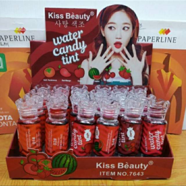 Liptint water candy kiss beauty ecer