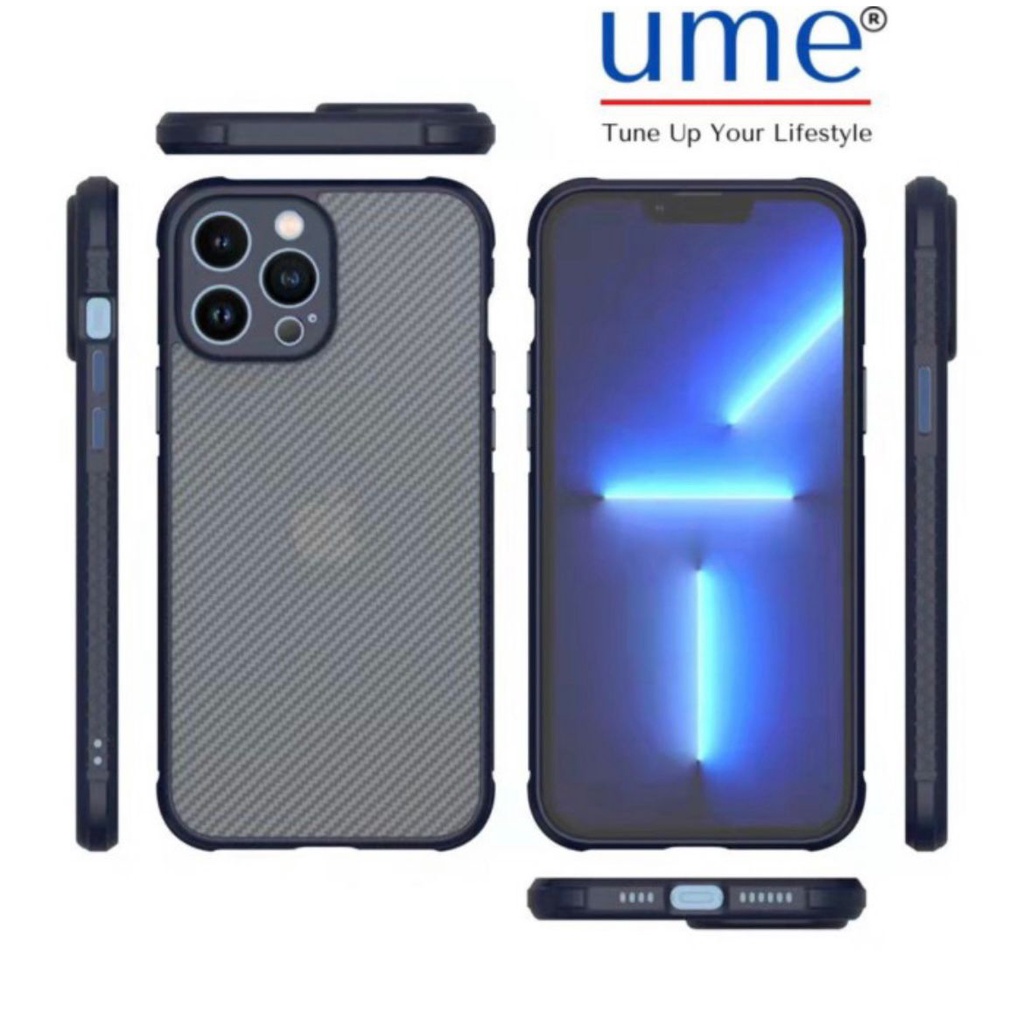 Case Iphone 7 / 7+ / Iphone X / Xs max Iphone 11 Pro Iphone 12 / Pro/ Pro Max , Iphone 13 / Pro Max , Ume Carbon Soft Hard Case Apple