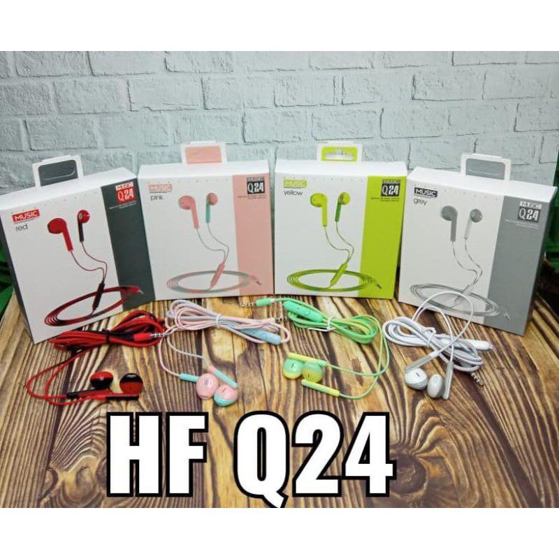 Handsfree Headset Q24 Macaron Handset Handsfree Q24 Macaron Earphone Q24 Macaron Handset Q24 Macaron