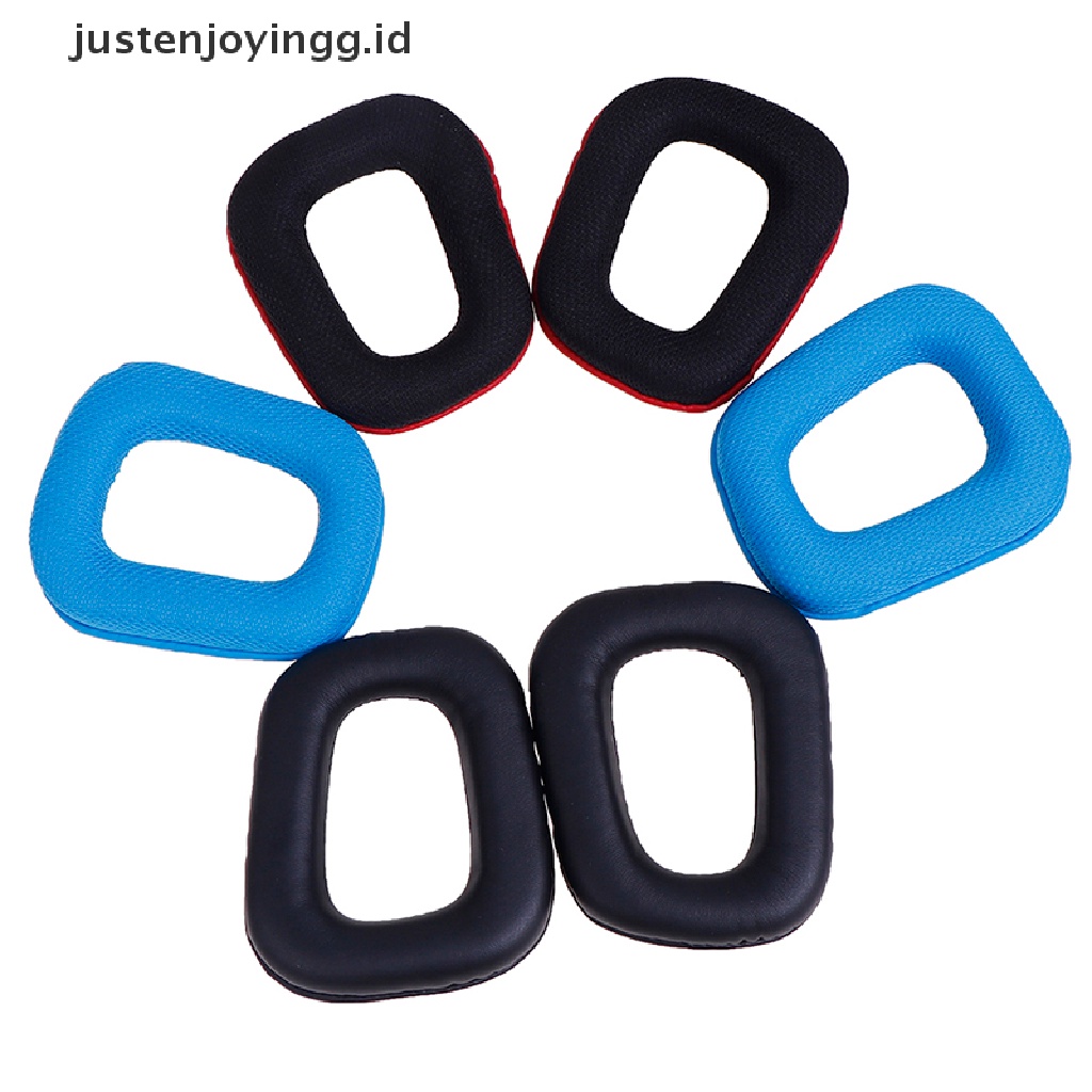 // justenjoyingg.id // 1Pair Replacement Earpads Cushions for Logitech G35 G930 G430 F450 Earpad Cover ~