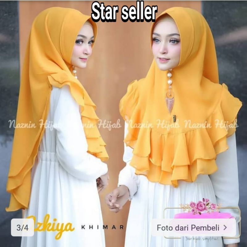 Jilbab hijab khimar syari azkiya hijab termurah