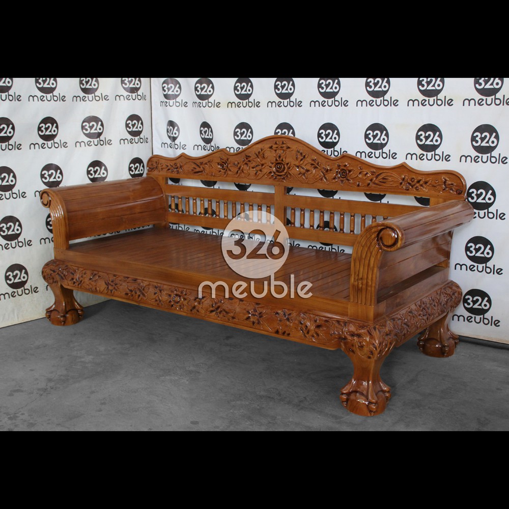 Bale-Bale Ukiran Jati Mebel Jepara, Bangku Ukiran Jati