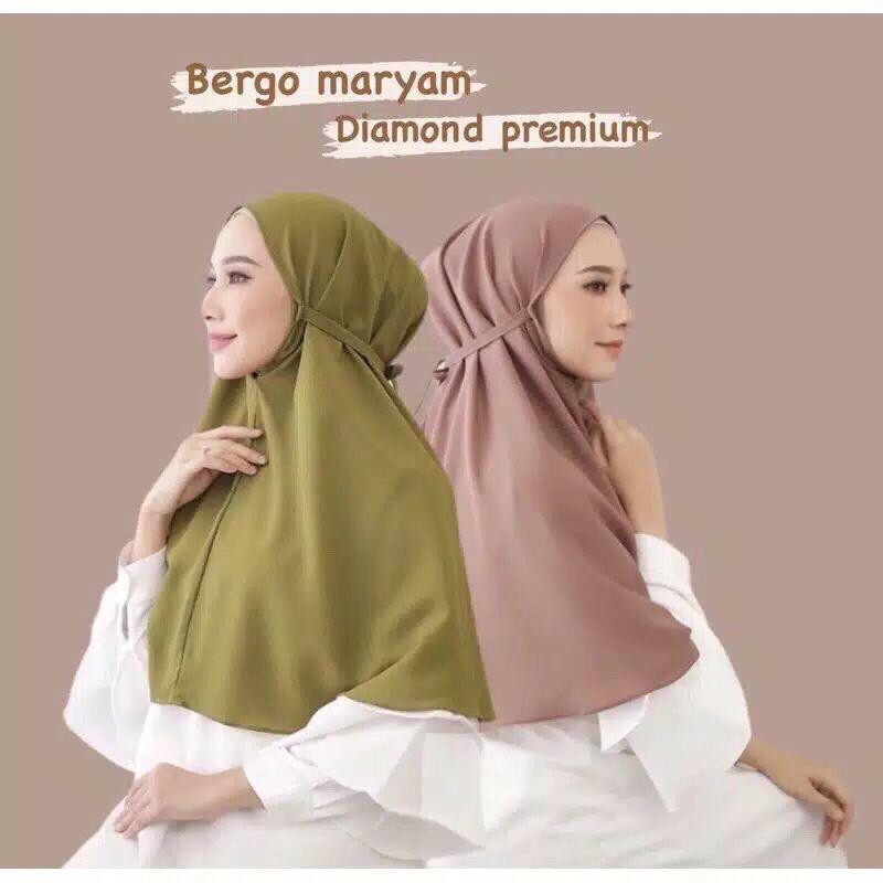 Jilbab Instan Khimar Bergo Maryam Tali