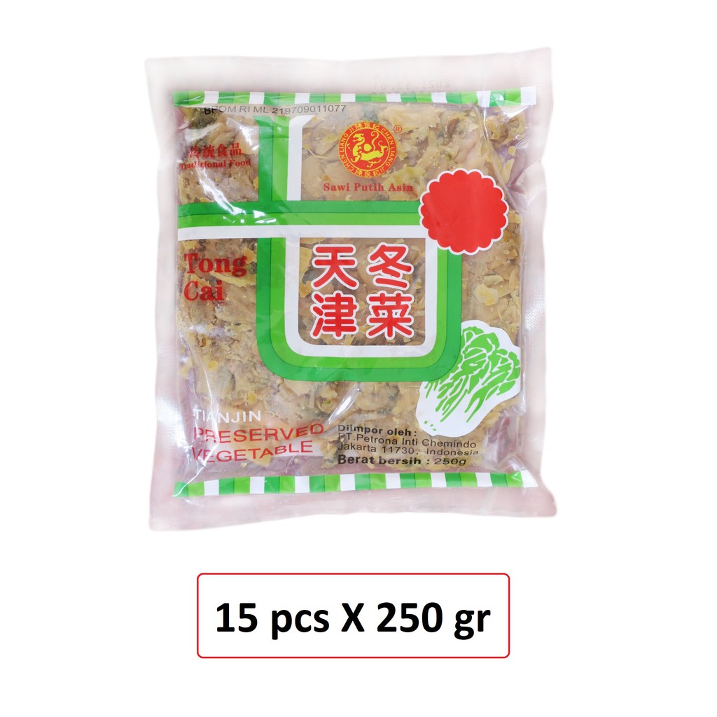 

NAGA TUNG CAI TONG CAI Tian Jin TianJin Preserved Vegetable Sawi Putih Asin Chen Liang Ji 15X 250 GR