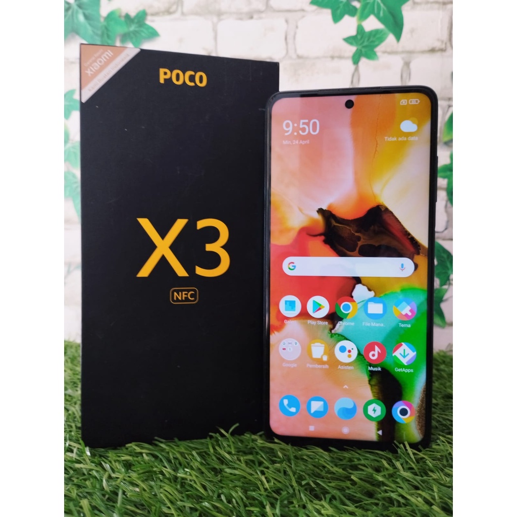 POCO X3 nfc Ram 6GB Internal 64GB HP Second Seken Bekas  Fullset [murah] hp murah