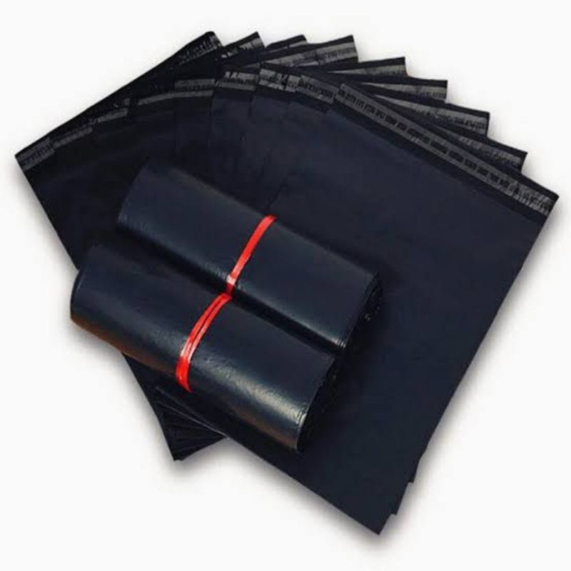 Plastik Polymailer Hitam LDPE [30x40] isi 100 - Bungkus Plastik Packing Online