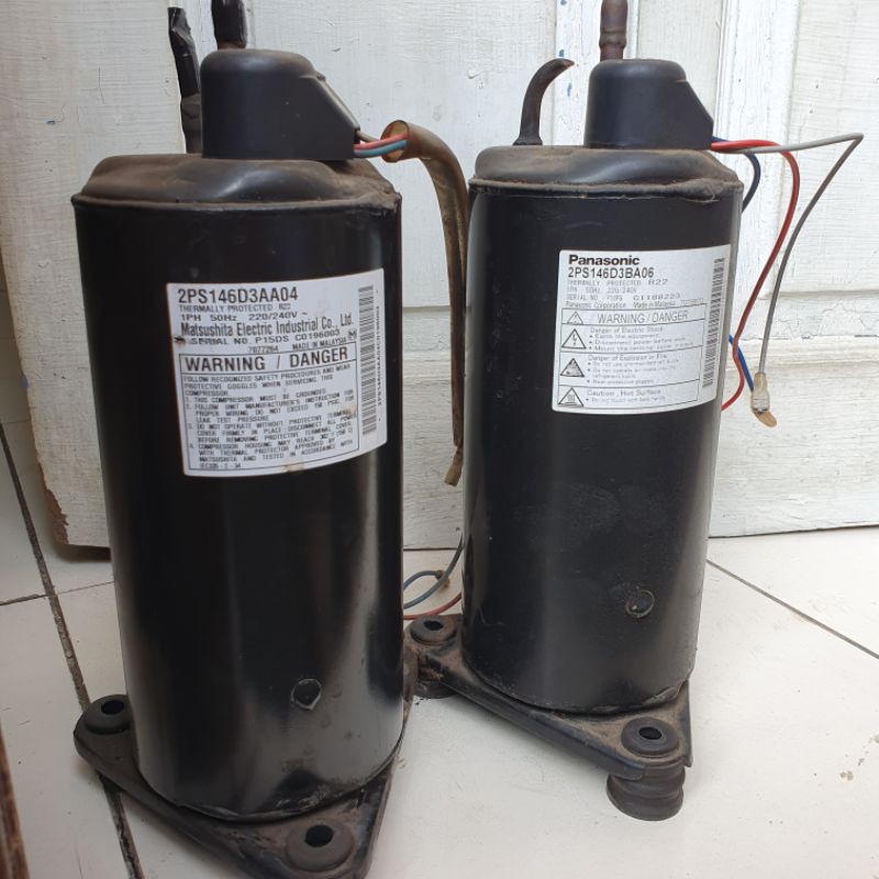 kompresor ac split panasonic bekas original bawaan