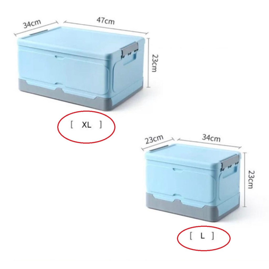 Kontainer Box lipat plastik serbaguna Storage Foldable Container