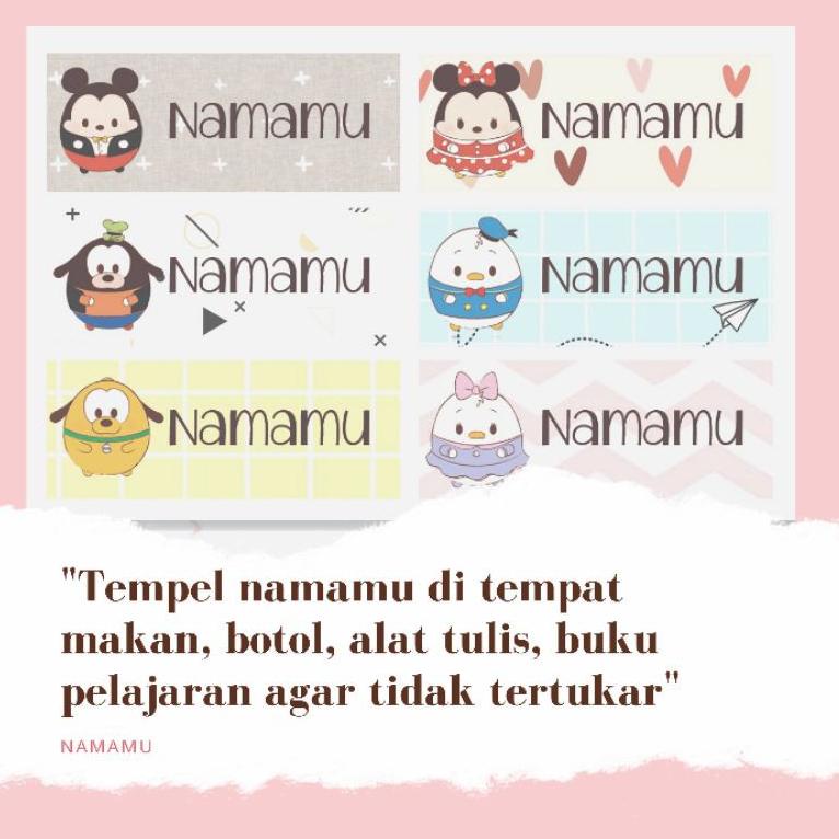 

Spesial Promo ||l95₠ Stiker Label Nama | Sticker Waterproof | Stiker Karakter Anak