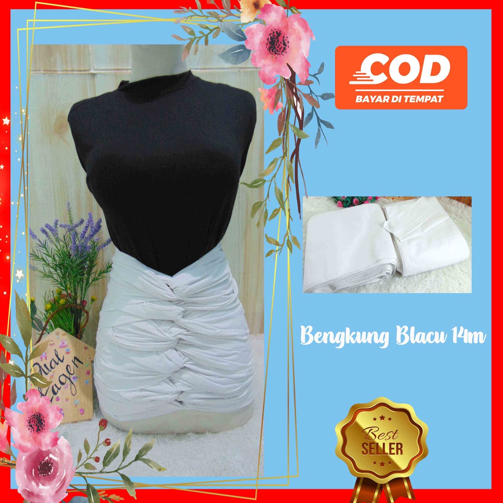 BENGKUNG ANDIEN BELLY BINDING BELACU NATURAL PUTIH POLOS 13-14 METER