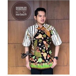 kemeja batik pria lengan pendek full furing#