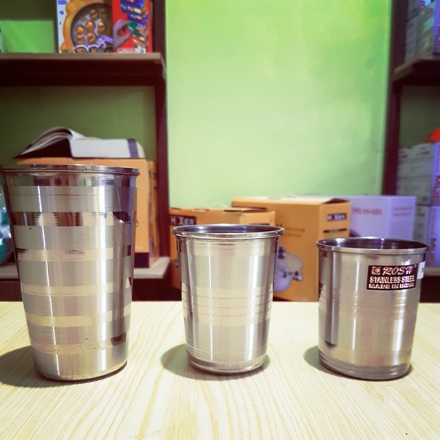 gelas stainless / gelas rosh / gelas teh / gelas 8cm