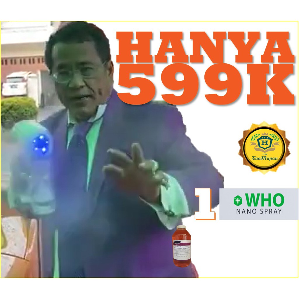 Disinfektan Spray WHO Nano Spray Gun Disinfektan Anti Virus Covid