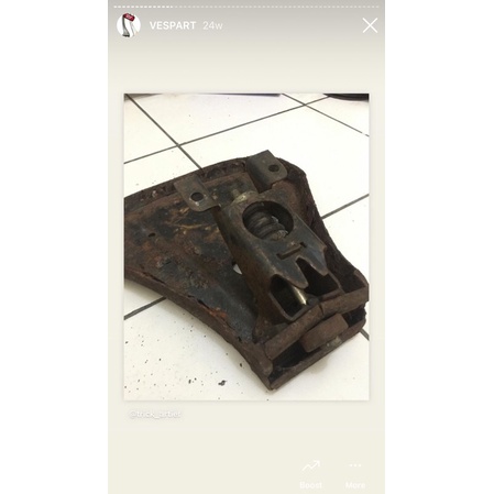 tatakan jok depan vespa px dll