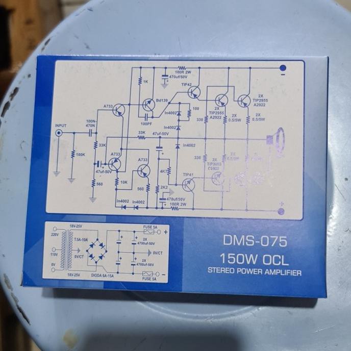Power Ocl 150W 150Watt Stereo Sanken Hanaya Monstar Dms 075+ 075 Tojila39 Murah