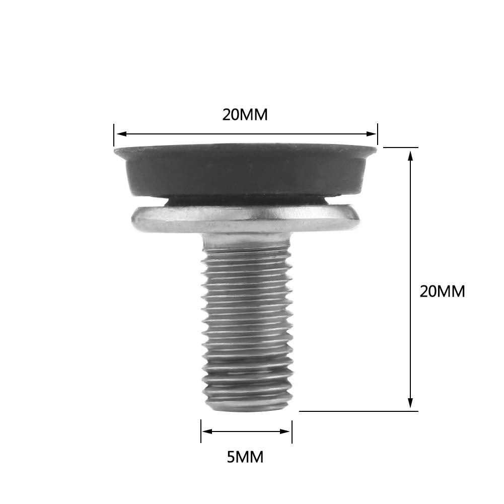 QUINTON Bike Axle Accessories Crank Bolts MTB Bottom Bracket Screw Bicycle Axle Bolts Chainwheel Screws Fixing Bolt Nuts M8 Steel Square Hole Axle Allen Key