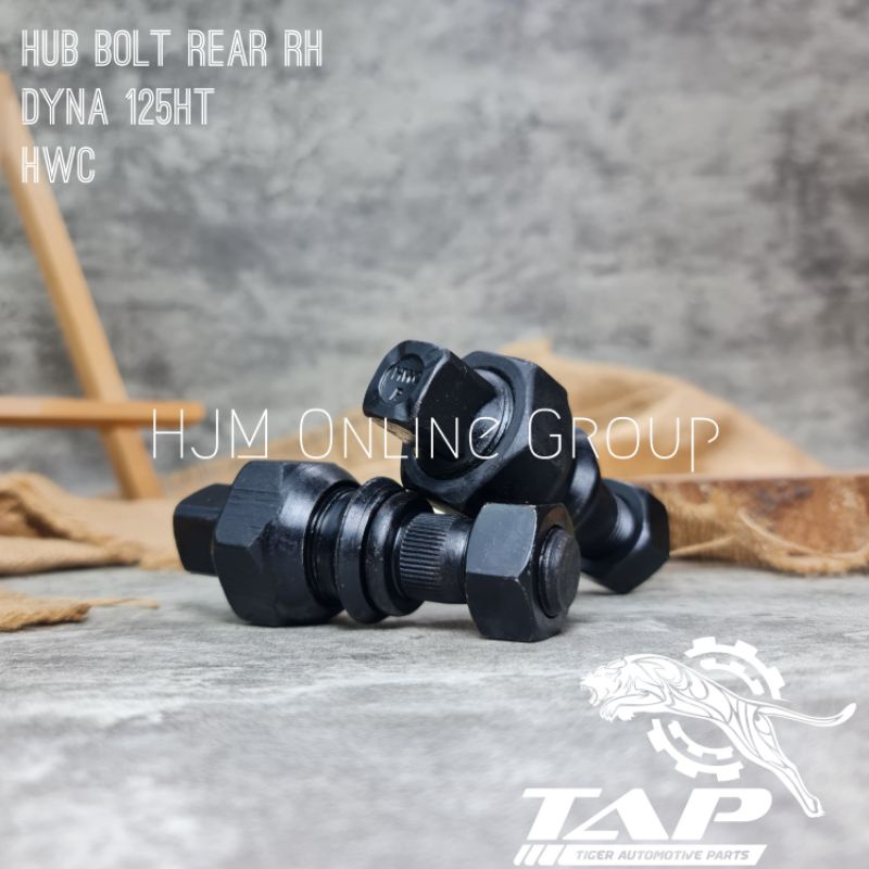 HUB BOLT REAR RH - BAUT RODA BELAKANG KANAN RINO 14B DYNA 125HT 130HT