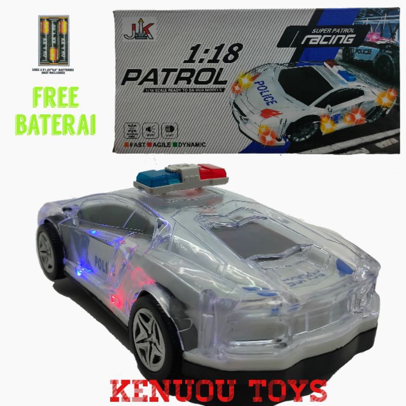 super sedan Lampu Gerak Musik free baterai