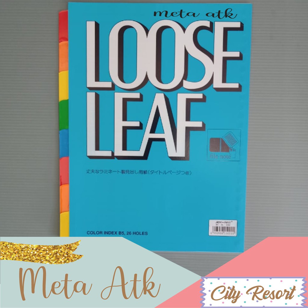 

Pembatas Loose Leaf / Pembatas Binder Joyko B5-IL-08C