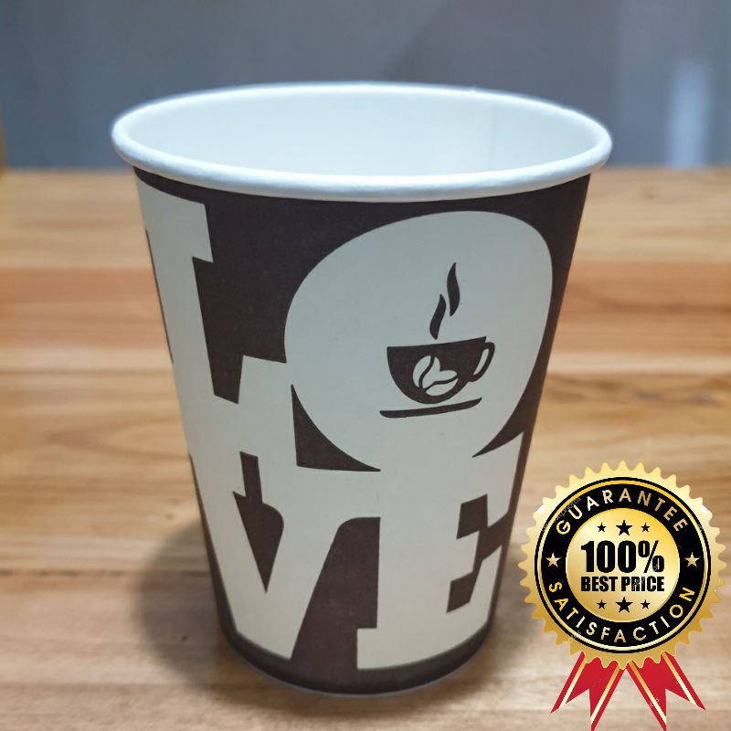Paper Hot Cup 9 Oz  motif ( MIX )220 ml ( 1 dus : 1000 pcs )