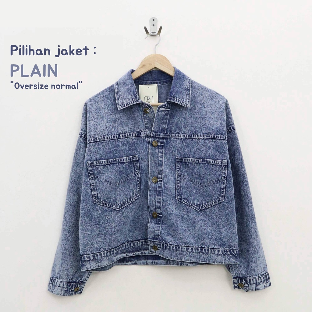 (ORIGINAL) Oversize Alabama jacket jeans wanita by Genijeans