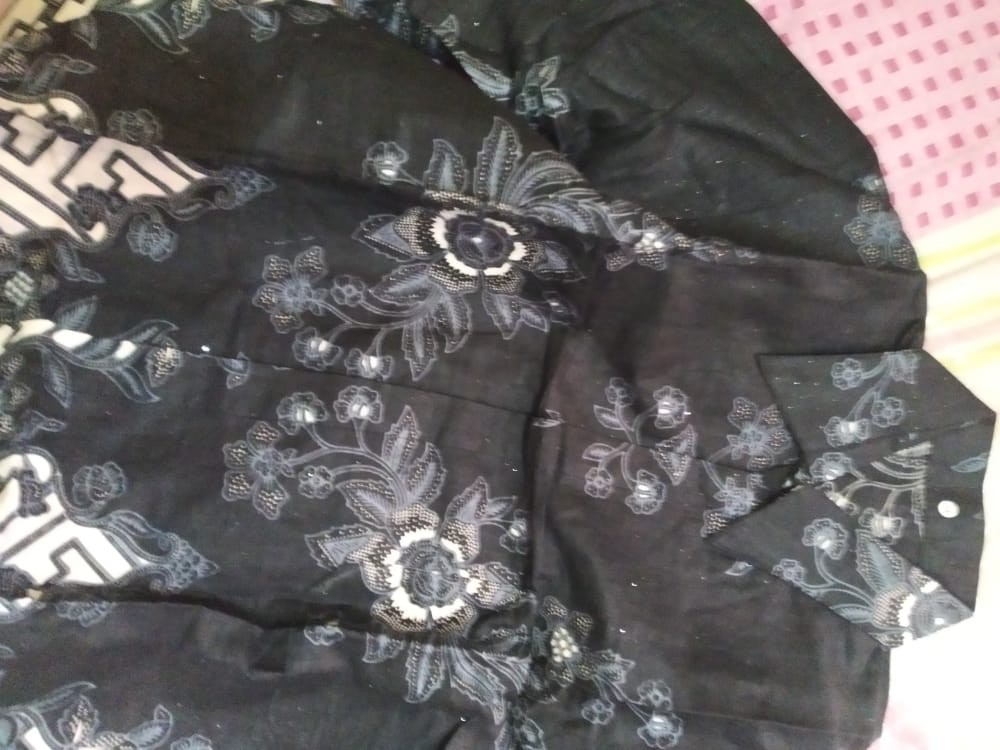 (bisa Cod ) Ada Anak! Shopashop Solo Batik Couple Brukat Tille Azurra Motif Pager Selendang//ory Ljf