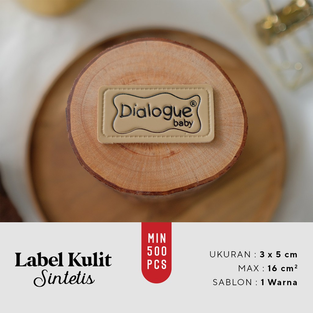 

Label Kulit Sintetis Ukuran 3x5 cm Murah Faux Leather Patch