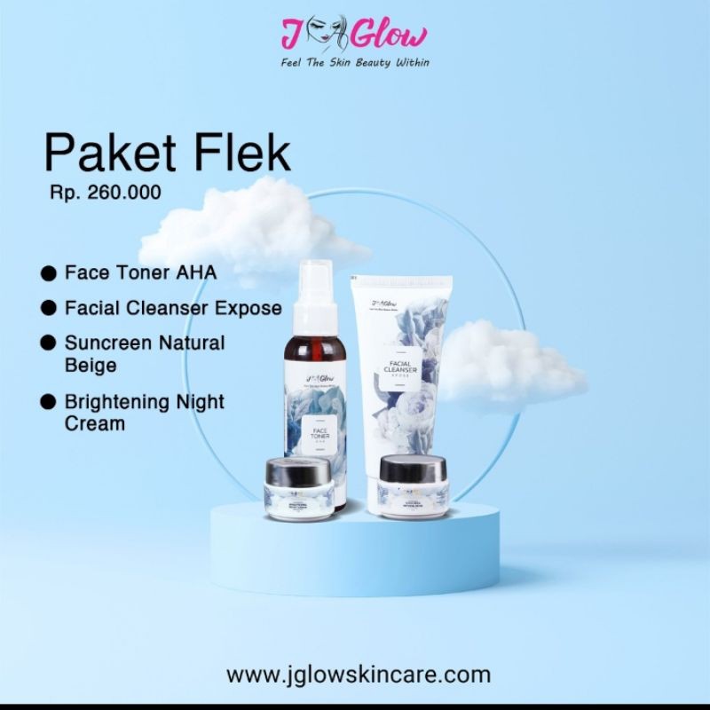 skincare JGLOW paket flek