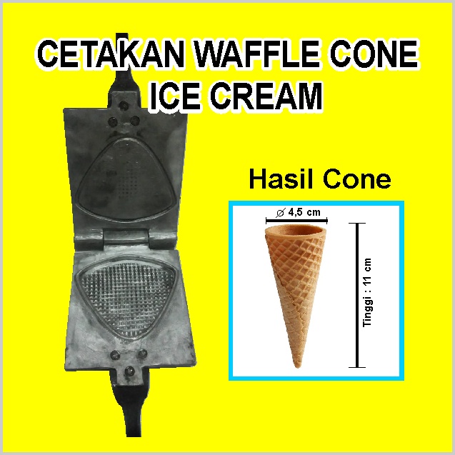 Cetakan Cone Es Krim Mini Diameter Cone 4,5 cm Cetakan Cone Mini Es Krim