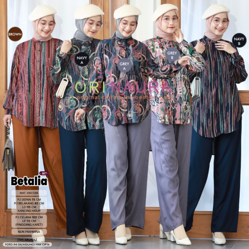 setelan wanita betalia ori naura