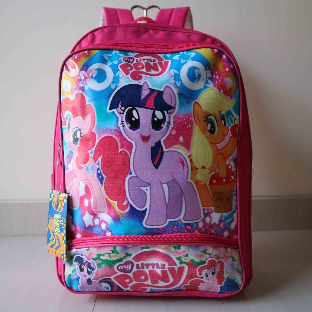 Jual Tas Ransel Anak Gambar Karakter Little Pony Cewe Perempuan Murah