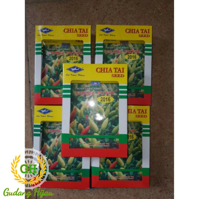 Jual Benih cabai rawit CAKRA PUTIH kemasan 10gram bibit cabe rawit ichi tai