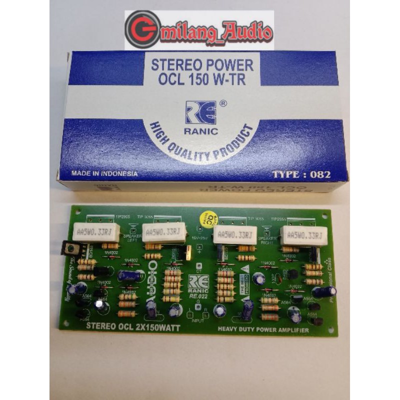 Kit power ampli Ocl 2x150watt stereo