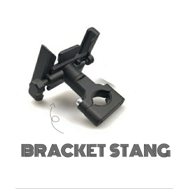 Phone Holder Universal Stang Holder Motor Metalic Versi Black Color SH