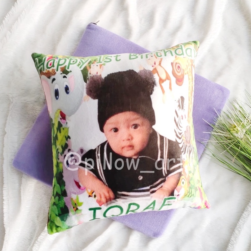 Pillowart - Bantal Cinta Custom Foto Fullprint 40 x 40 cm / Hadiah - ART024