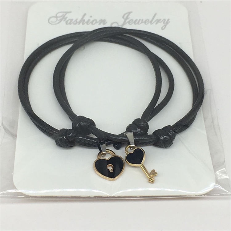 【Ready stock】2 pcs / set Gelang Couple Gelang viral tiktok magnet COD Tali Karet  Desain Astronot Untuk Unisex best friend 2021 terbaru fashion COD