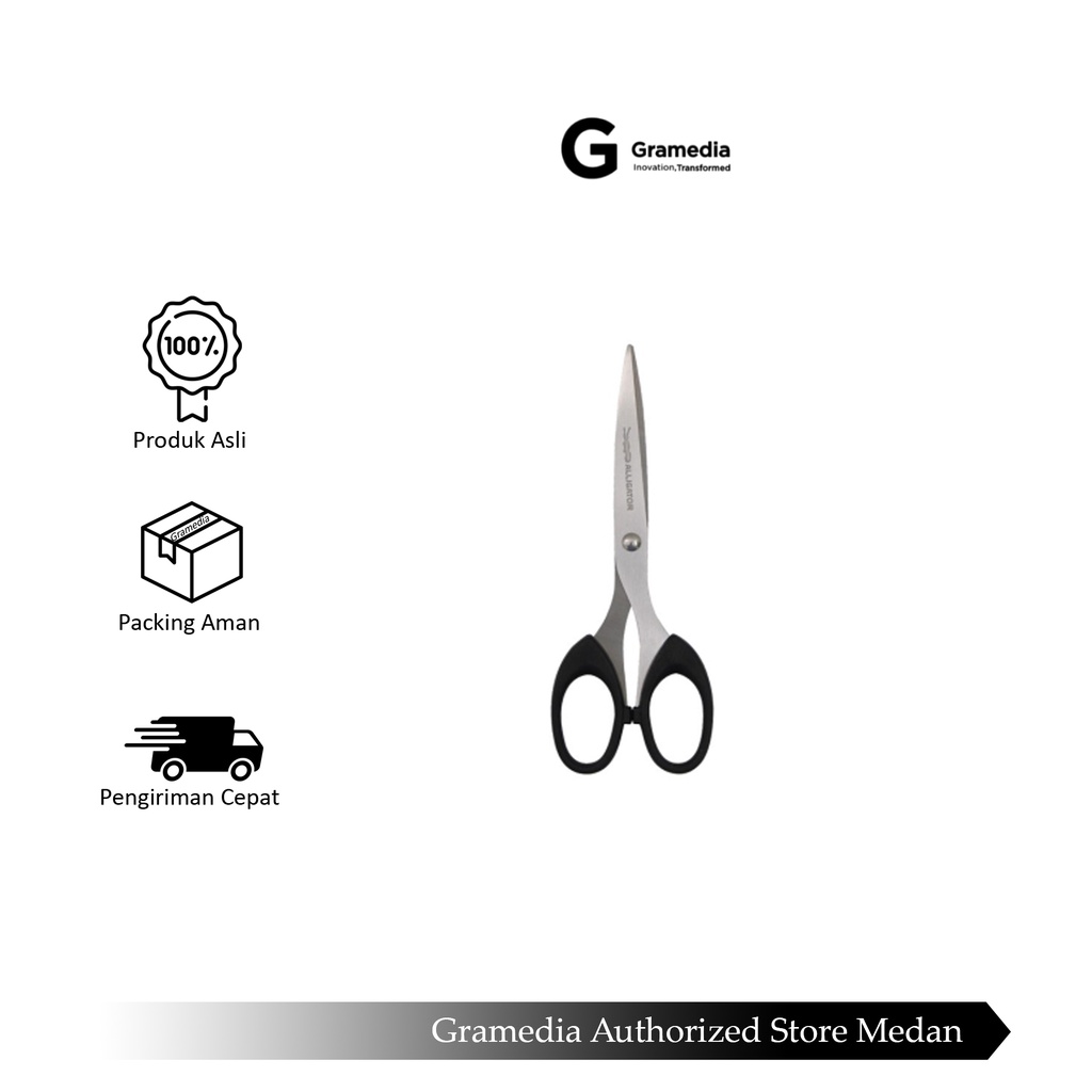 

Gramedia Medan - FAEBR ALIGATOR SCISSORS BIG BLACK
