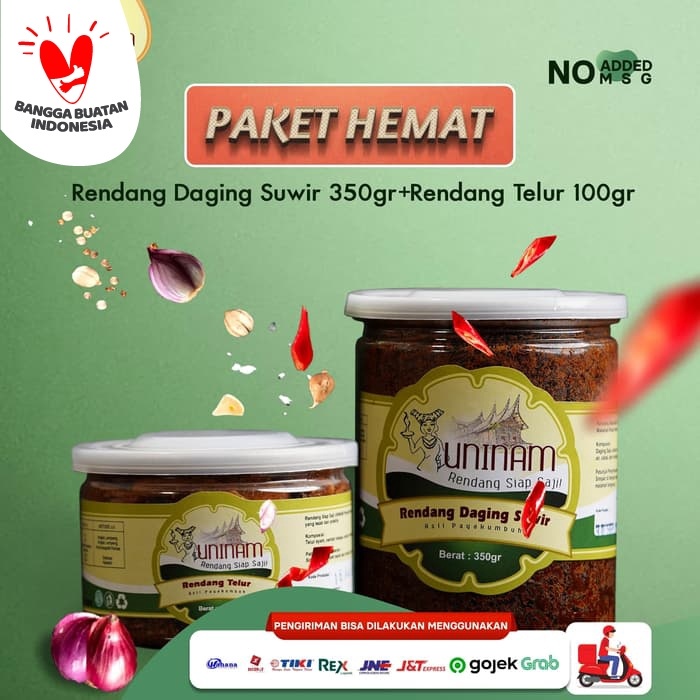 

Q12 Rendang Daging Suwir 350 Gram + Rendang Telur 100 Gram Dw51qs