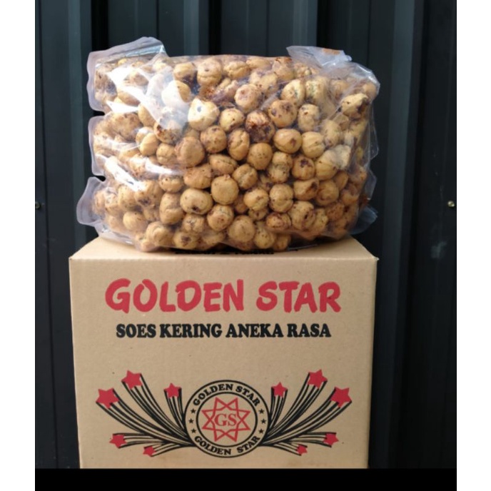 

Soes kering golden star (coklat)