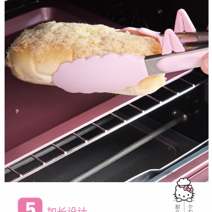 Chefmade kitty silicone food tongs KT7012 /capit makanan