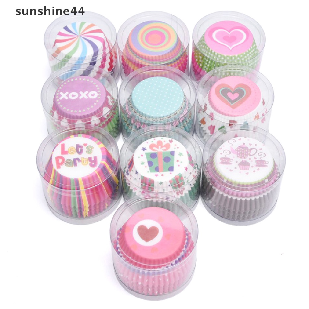 Sunshine 100pcs Kertas Pembungkus Cupcake / Muffin DIY