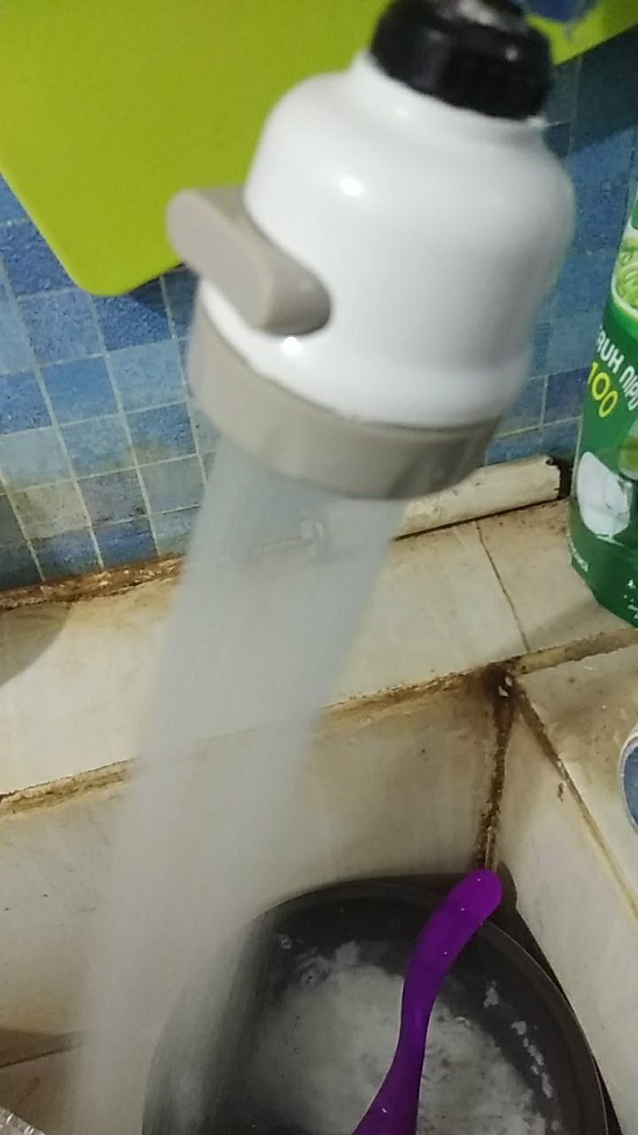 Sambungan Kran Fleksible Hemat Air Cuci Piring Shower Rotasi 360 Derajat [ 3 Mode Spray ]