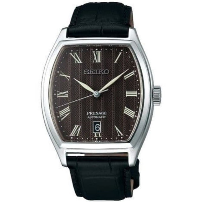 SEIKO PRESAGE SRPD07 AUTOMATIC TONNEAU SHAPE BLACK SRPD07J1 ORIGINAL