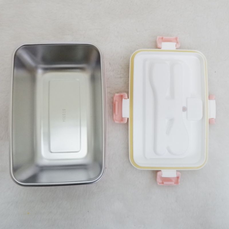 365 Kotak Makan Lunch Box / Tempat Makan Bento Stainless / Container / Lunch Box B521