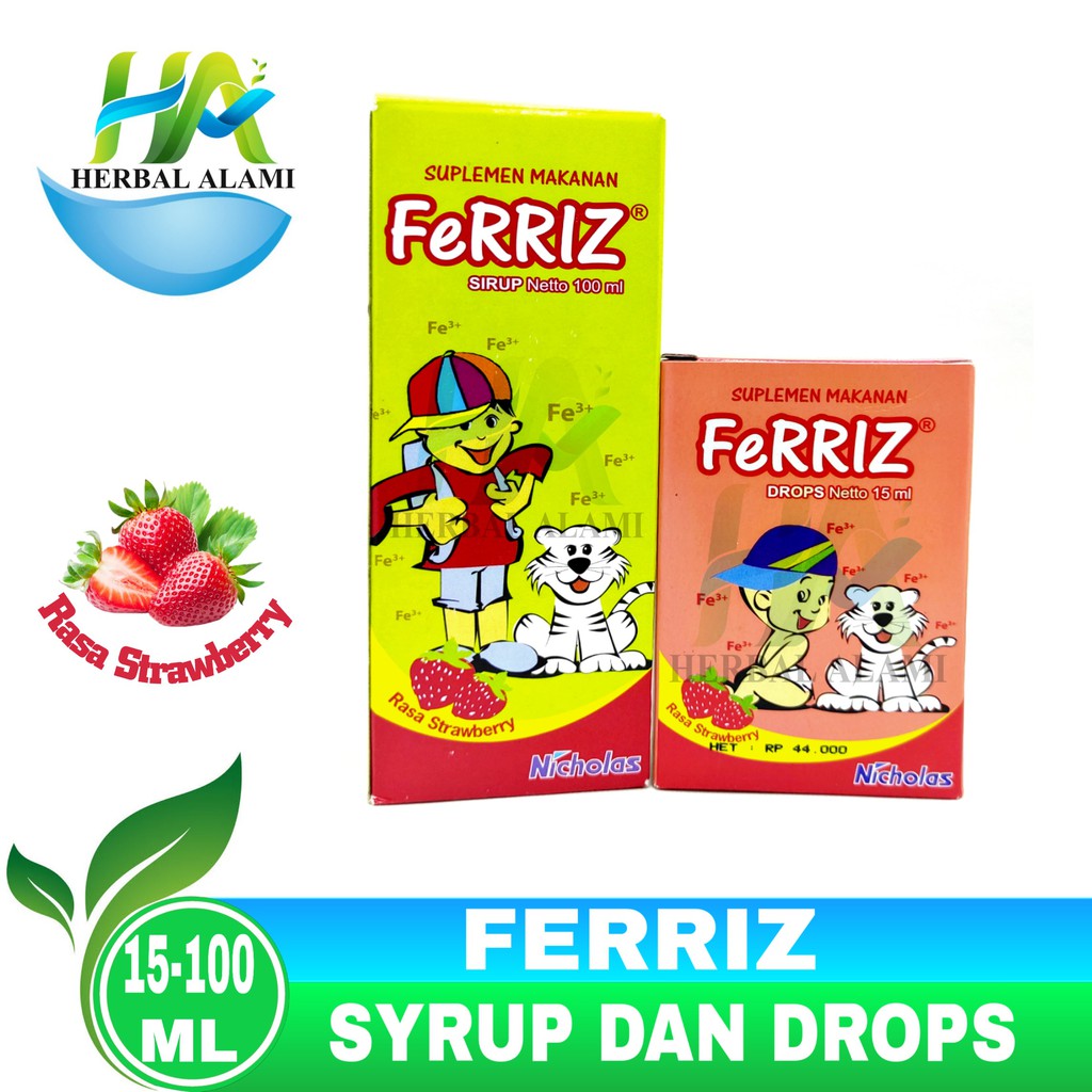 Ferriz Syrup &amp; Drops - Suplemen Makanan &amp; Zat Besi Anak