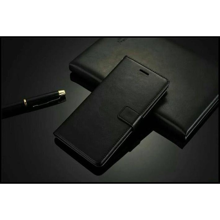 Flip Cover Handphone Flip Cover Samsung Galaxy J7 Plus J7Plus J7 2017 Wallet Leather Hitam