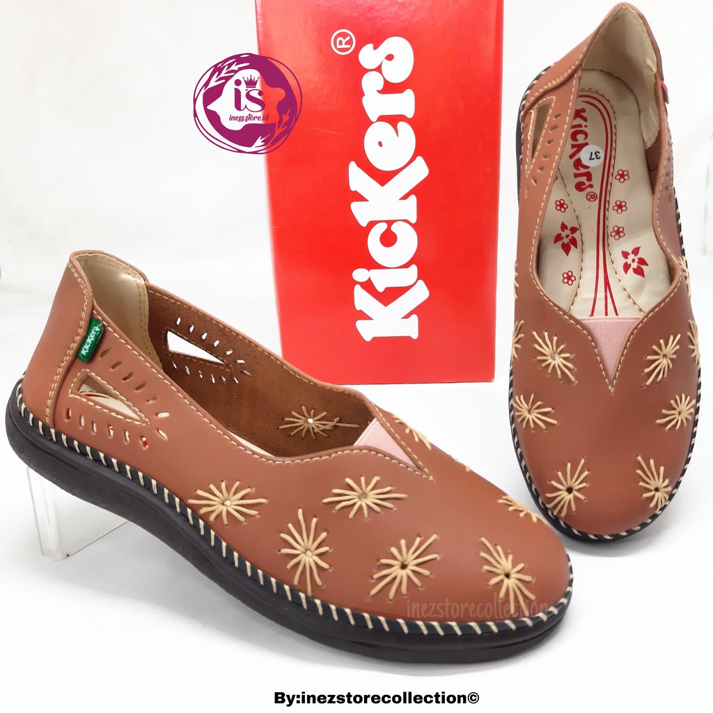 SEPATU KASUAL WANITA SLIP ON KICKERS SULAM SP18 TERBARU