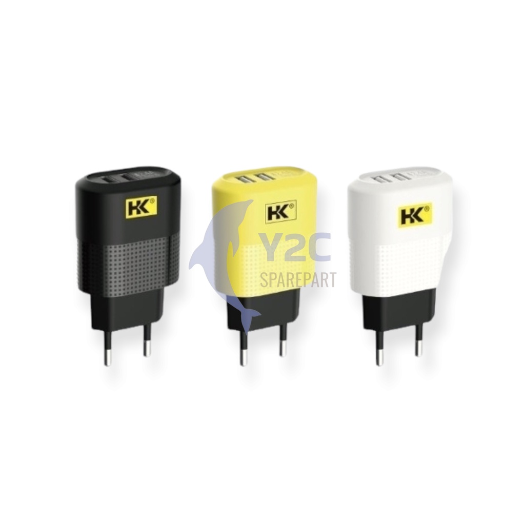 CHARGER HK D12 AUTO ID 2 USB QUICK CHARGER 2.4 AMPERE FAST CHARGING / CASAN CAS