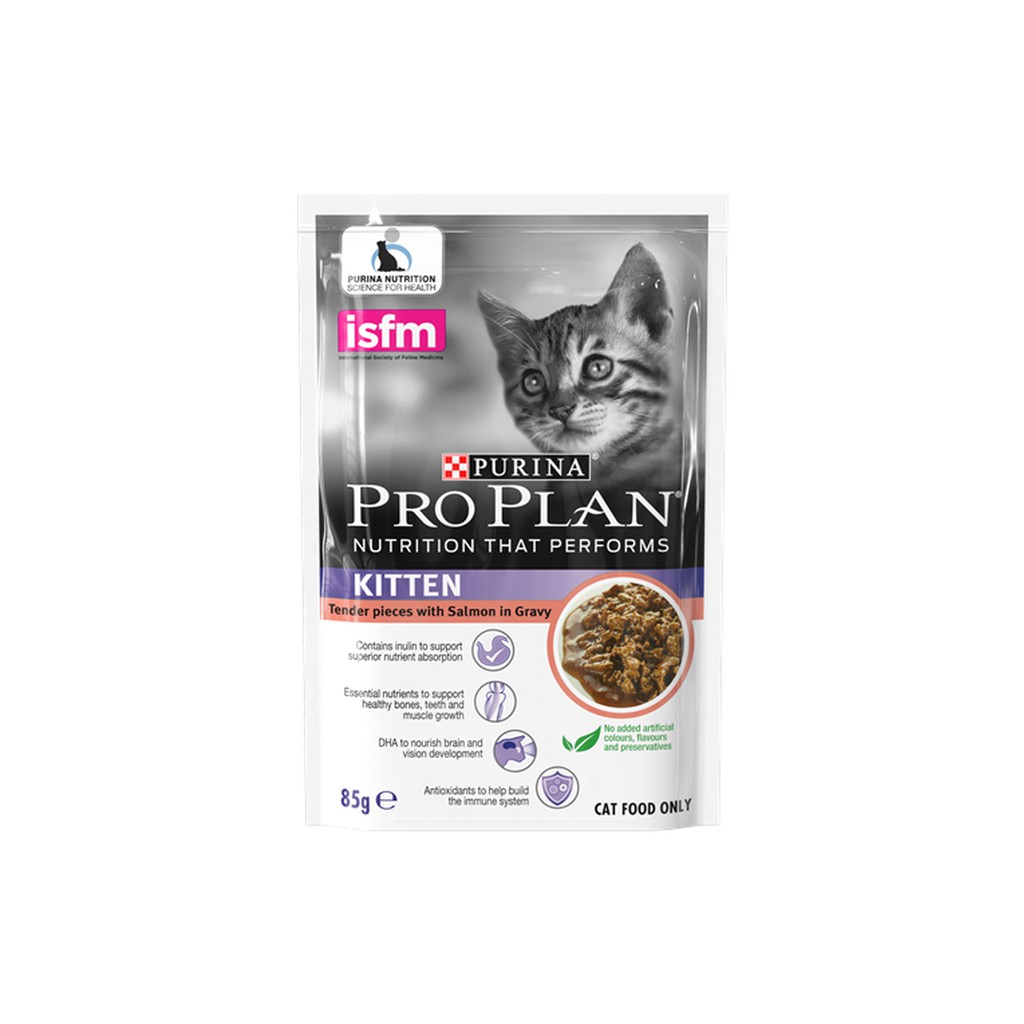 Proplan Kitten Salmon Pouch 85gr Pro plan Kitten Salmon Pouch 85gr